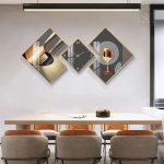 Horloge décorative géométrique au style contemporain