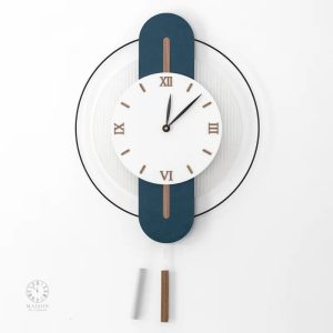 Horloge Murale en Bois Nordique design luxe