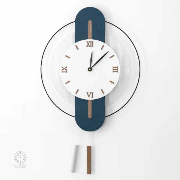 horloge-murale-en-bois-nordique-1 Horloge Murale en Bois Nordique design luxe