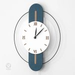 Horloge murale chic en bois, touche artistique