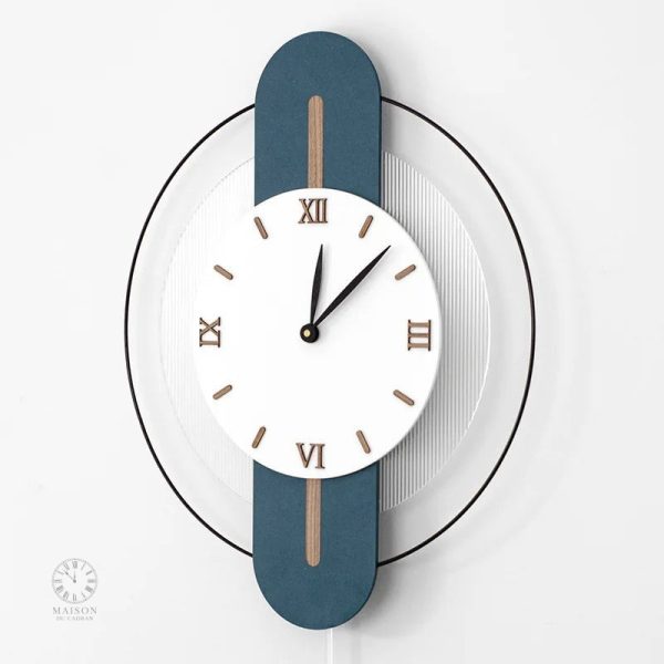 Horloge murale chic en bois, touche artistique