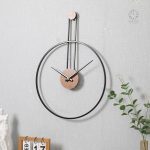Horloge industrielle en fer, design moderne