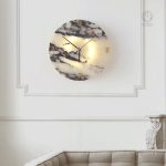 Horloge Murale Marbre Lumineuse Design Luxe