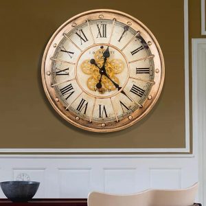 Horloge murale engrenage au design moderne