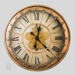 Horloge décorative à engrenages en mouvement