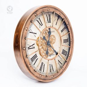 Horloge murale unique avec effet d'engrenage