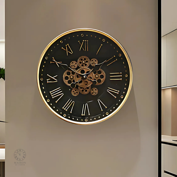 horloge-murale-engrenages-1 Horloge Murale Engrenages Design Luxe