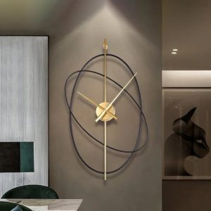 Horloge murale luxe en fer, ajout raffiné à votre espace