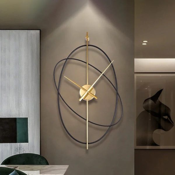 Horloge murale luxe en fer, ajout raffiné à votre espace