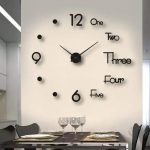 Horloge murale géante 120 cm, design moderne