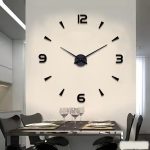 Horloge murale grand format élégante et moderne