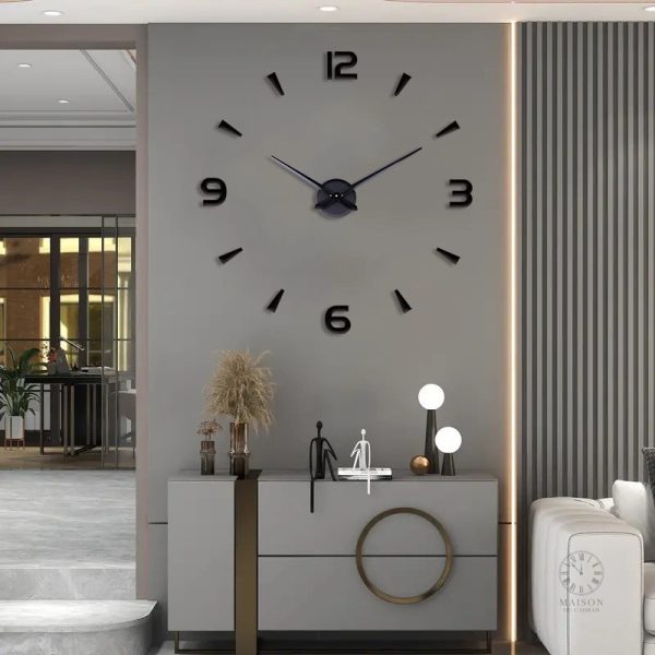 Horloge murale de grande taille pour intérieur stylé