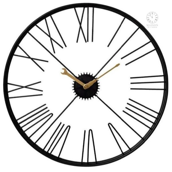 Horloge décorative au look industriel chic