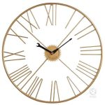 Horloge murale en métal au design unique
