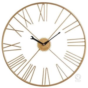 Horloge murale en métal au design unique