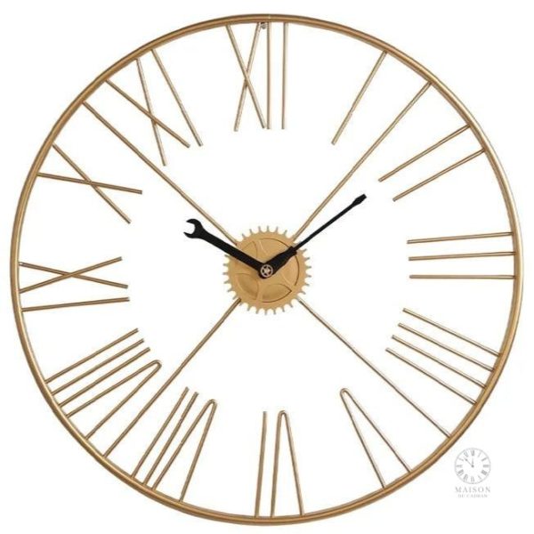 Horloge murale en métal au design unique