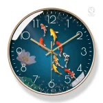 Horloge murale unique avec motifs japonais raffinés