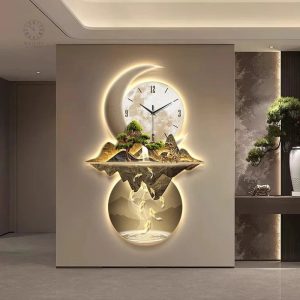 Horloge LED design pour décoration intérieure