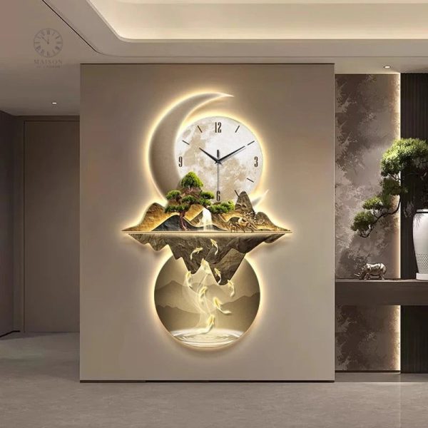 Horloge LED design pour décoration intérieure