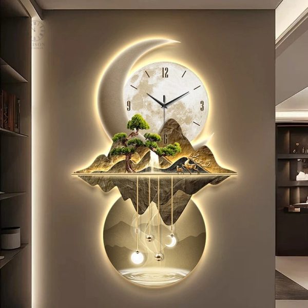 Horloge LED murale pour ambiance contemporaine