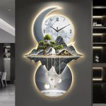 Horloge murale lumineuse avec style minimaliste