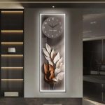 Horloge murale lumineuse LED moderne et élégante