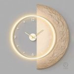Horloge Murale Lune avec éclairage subtil