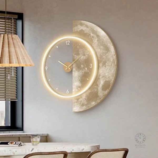 Horloge Murale Lumineuse avec effet nocturne
