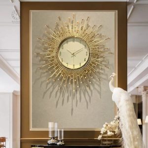Horloge murale design de luxe avec finition moderne