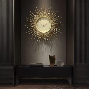Horloge murale sophistiquée pour un intérieur chic