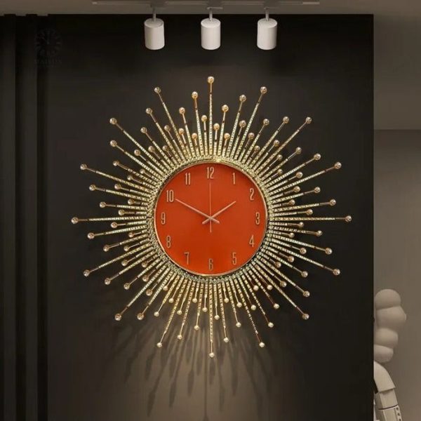 Horloge murale luxe au design unique et moderne