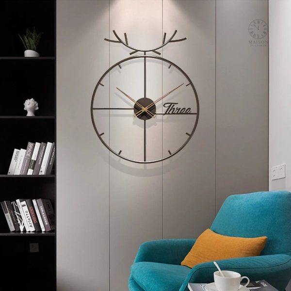 horloge-murale-metal-1 Horloge murale en métal au style industriel