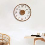 Horloge décorative en bois, esthétique minimaliste
