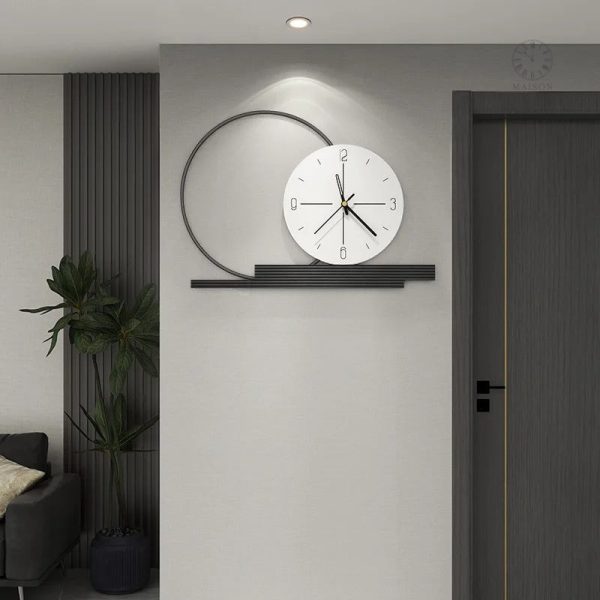 Accessoire mural moderne, horloge au style minimaliste