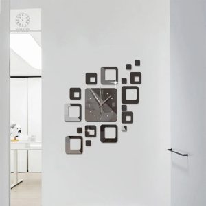 Horloge Murale design miroir pour embellir vos murs