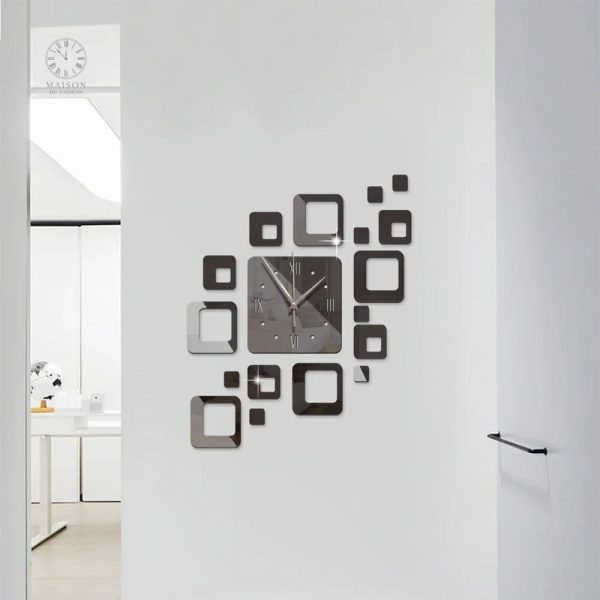 Horloge Murale design miroir pour embellir vos murs