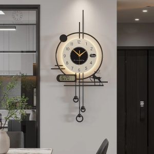 Horloge Murale Moderne avec éclairage LED
