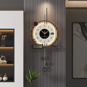 Horloge Design Éclairée pour Décoration Intérieure