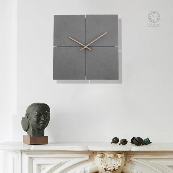 Horloge minimaliste pour décoration intérieure contemporaine