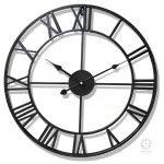 Design contemporain d'une horloge murale en noir