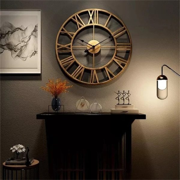 Horloge noir minimaliste pour décoration intérieure