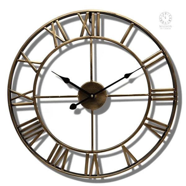 Pièce maîtresse décorative : horloge noire murale