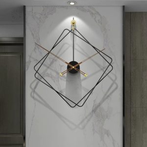 Horloge murale noire au design moderne et élégant