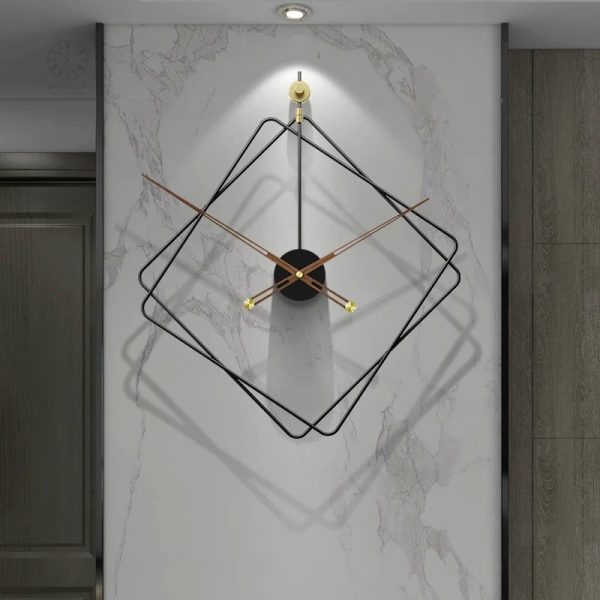horloge-murale-noire-design-1 Horloge murale noire au design moderne et élégant