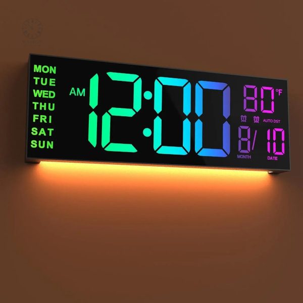 horloge-murale-numerique-led-1 Horloge Murale Numérique LED au design moderne