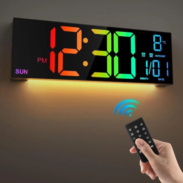 Horloge numérique LED pour affichage clair et lumineux