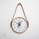 Horloge murale bois, accessoire décoratif
