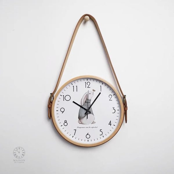 Horloge murale bois, accessoire décoratif