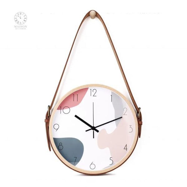 Horloge murale en bois, pièce maîtresse
