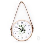Horloge murale en bois rustique et moderne